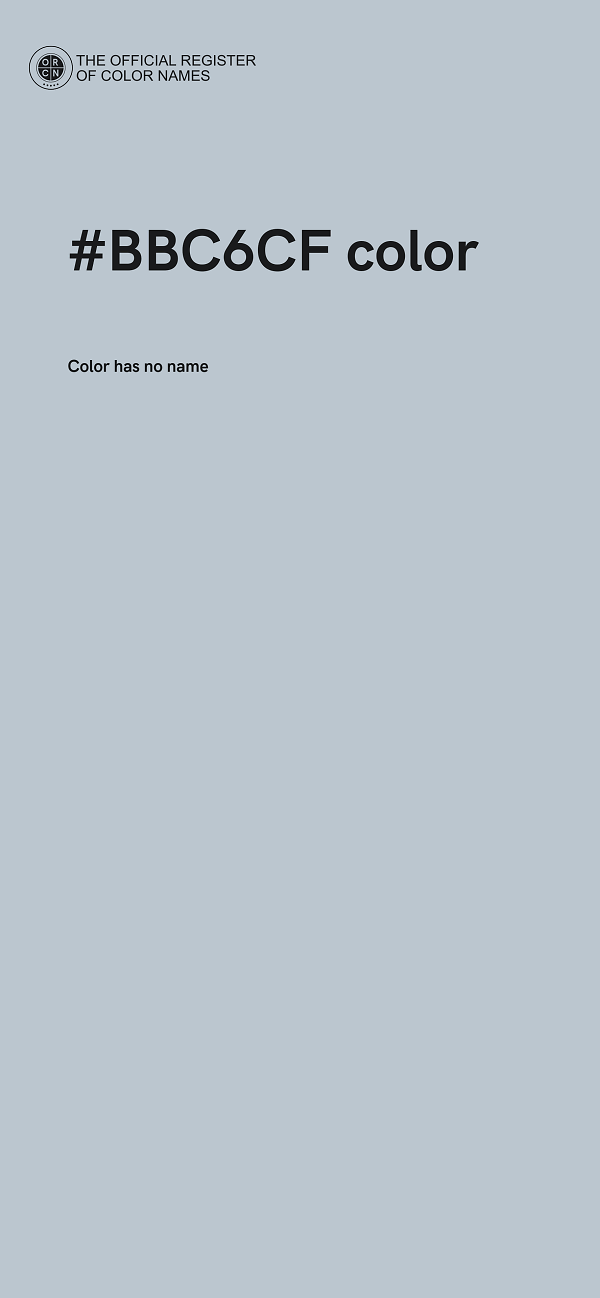 #BBC6CF color image