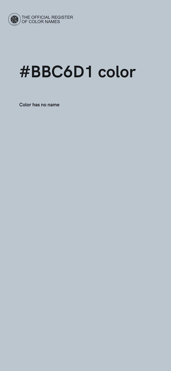#BBC6D1 color image