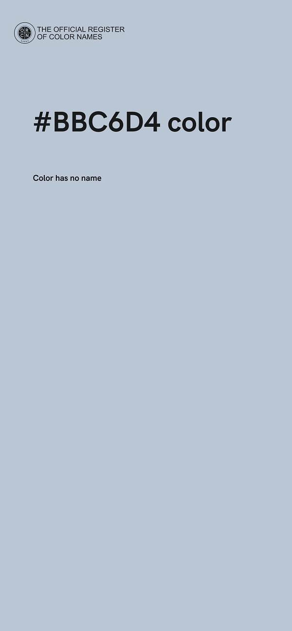 #BBC6D4 color image
