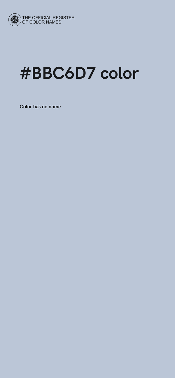 #BBC6D7 color image