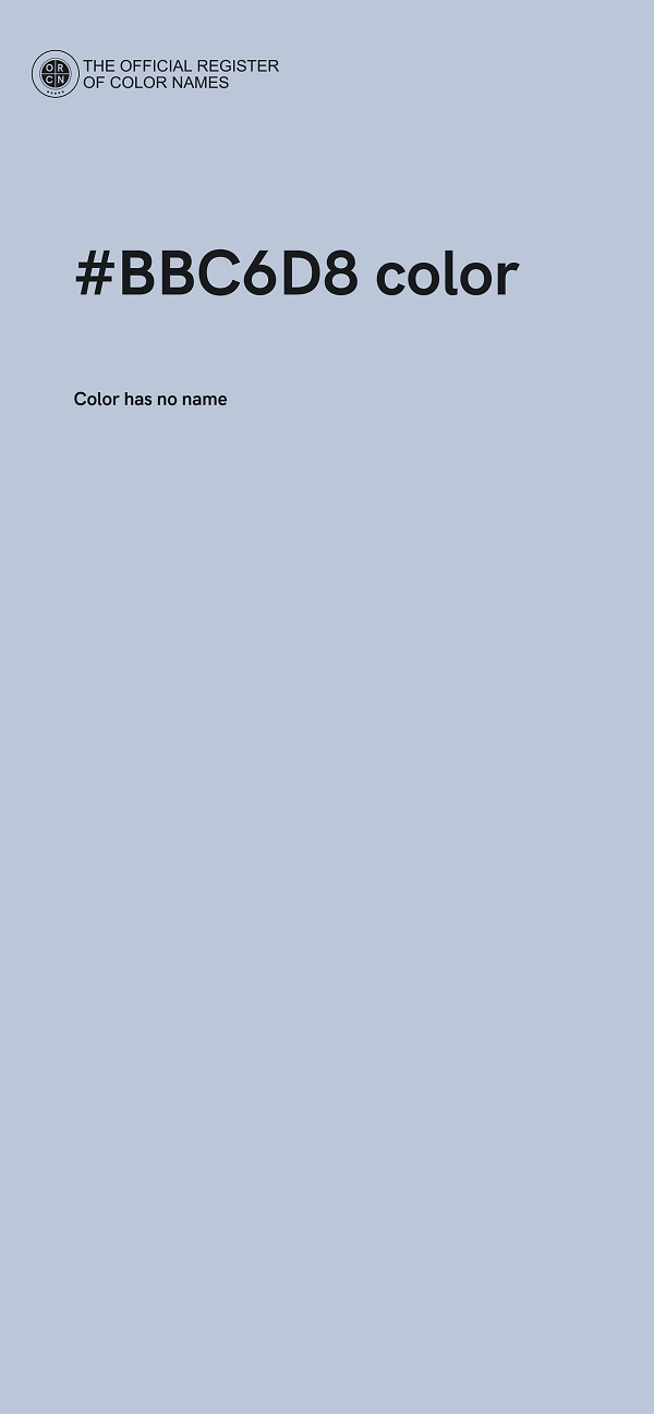#BBC6D8 color image