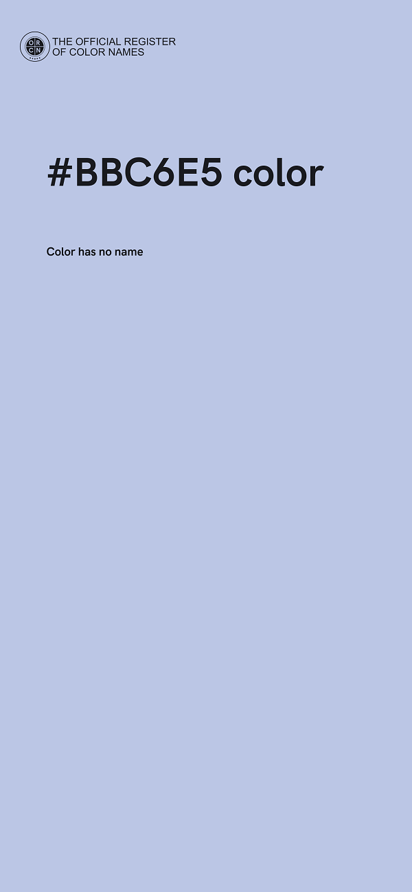 #BBC6E5 color image