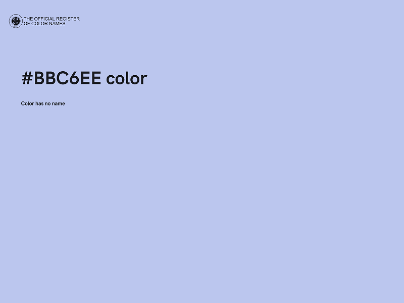 #BBC6EE color image