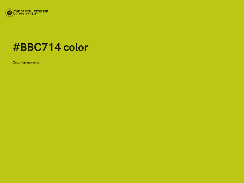 #BBC714 color image