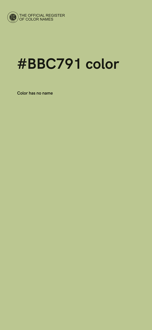 #BBC791 color image