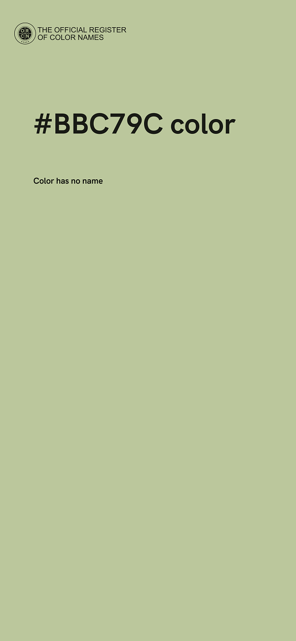 #BBC79C color image