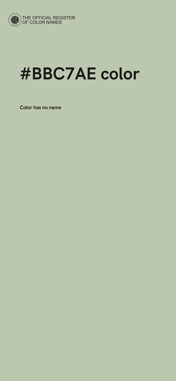 #BBC7AE color image