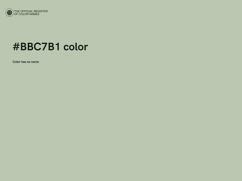 #BBC7B1 color image