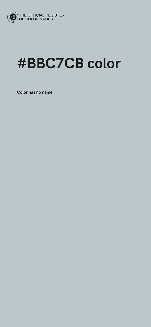 #BBC7CB color image
