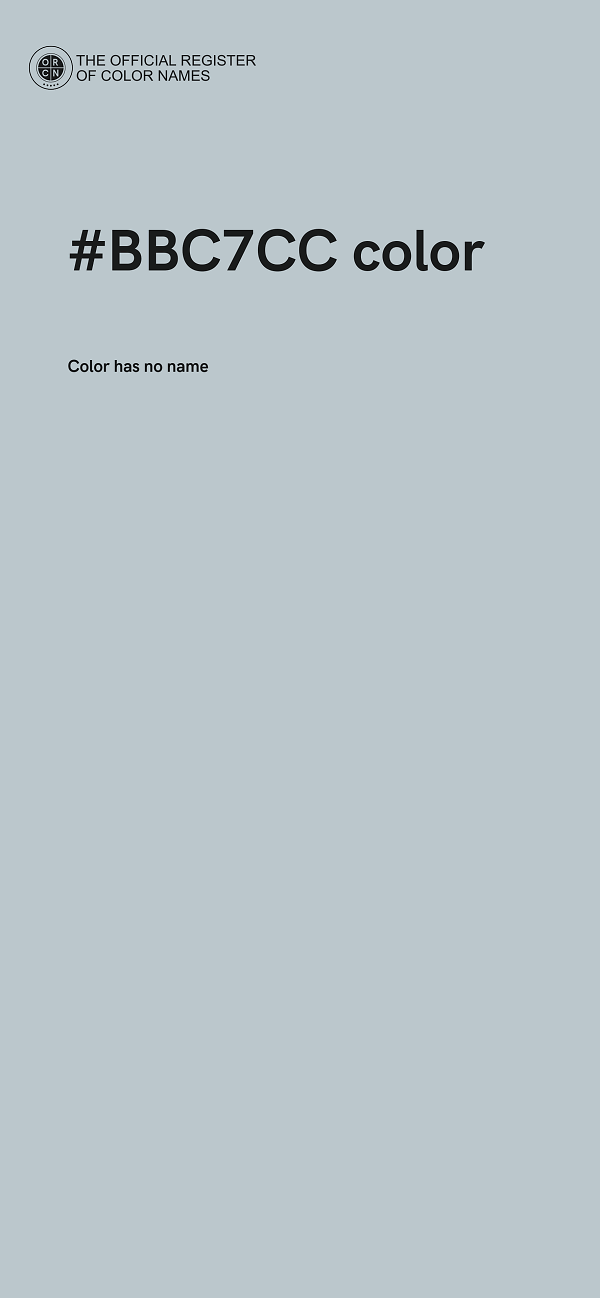 #BBC7CC color image