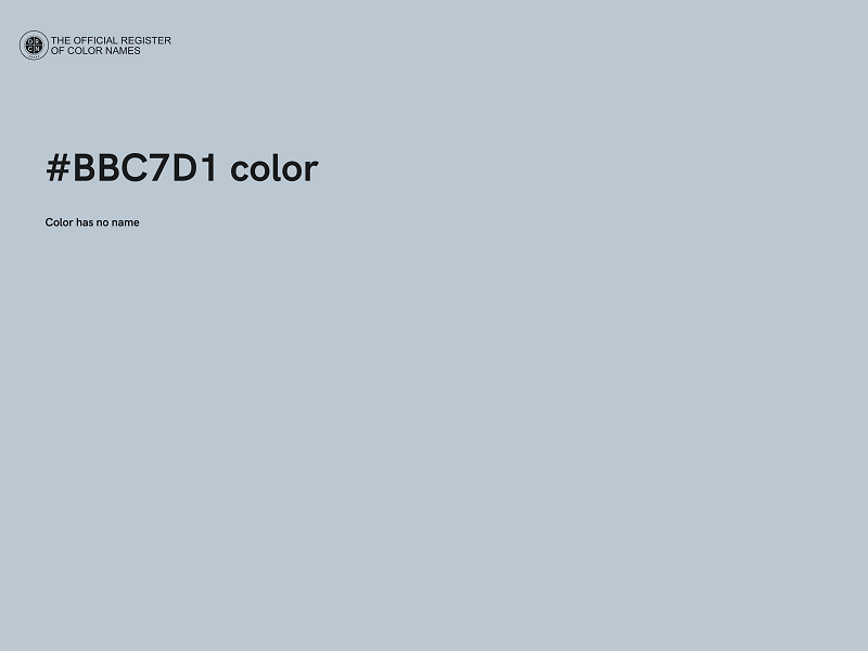 #BBC7D1 color image
