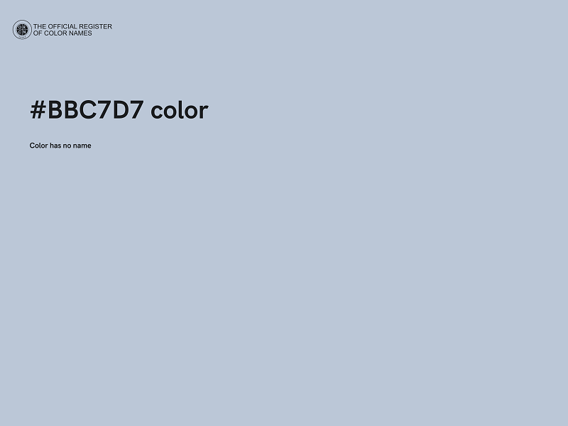 #BBC7D7 color image