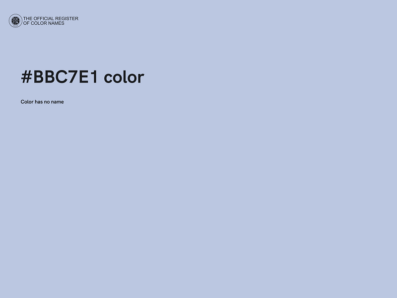 #BBC7E1 color image
