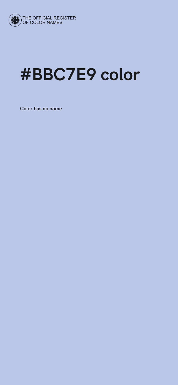 #BBC7E9 color image