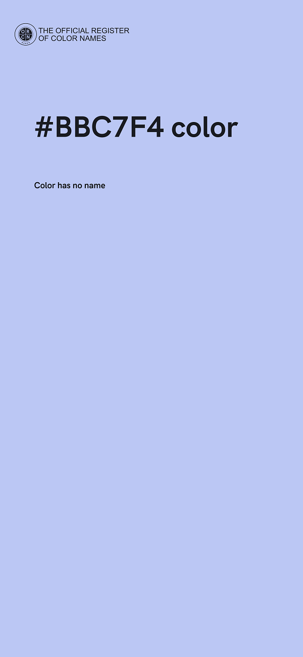 #BBC7F4 color image