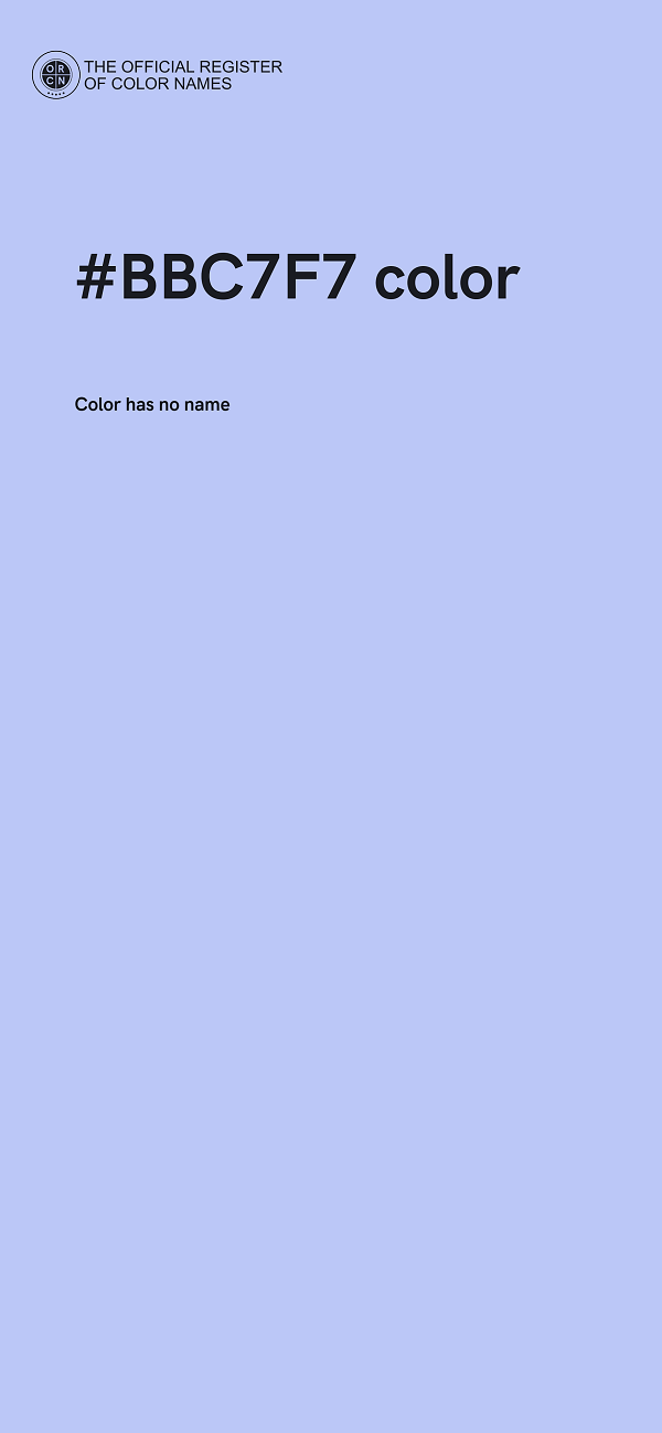 #BBC7F7 color image