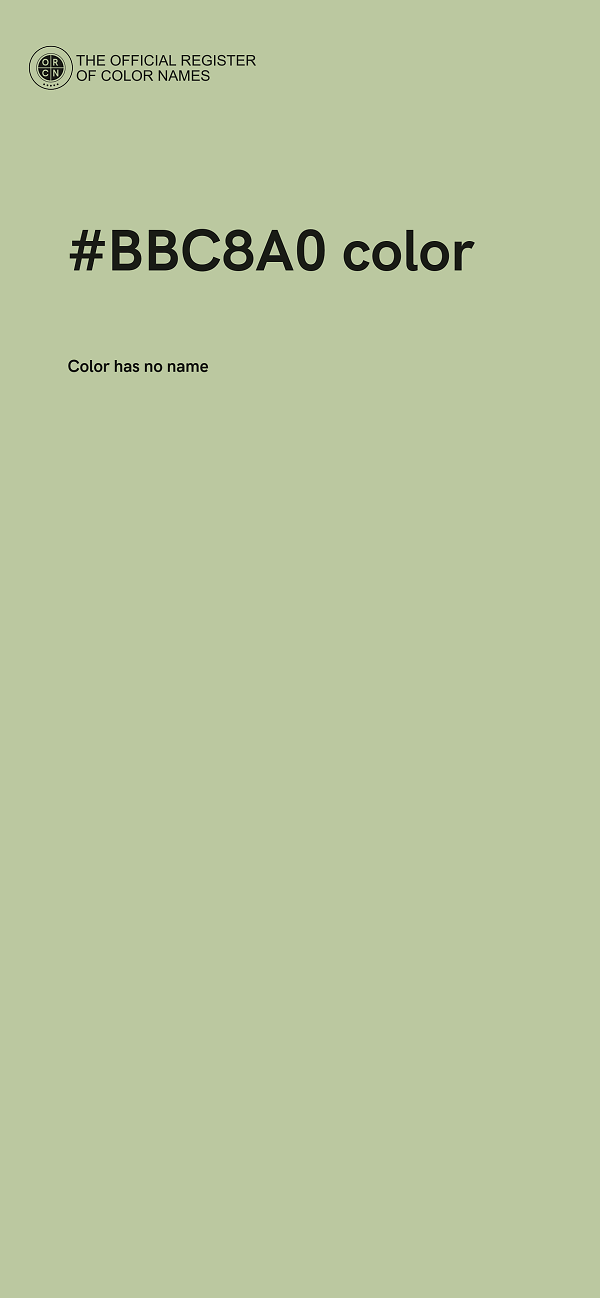 #BBC8A0 color image
