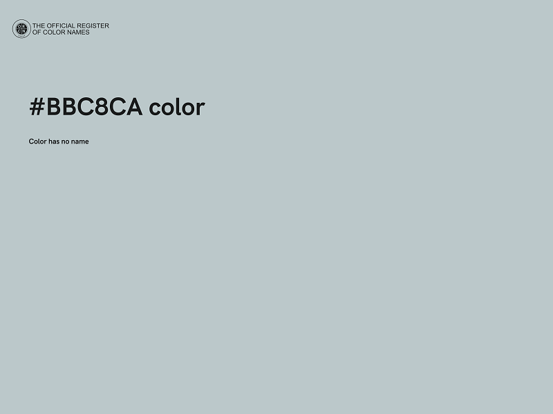 #BBC8CA color image