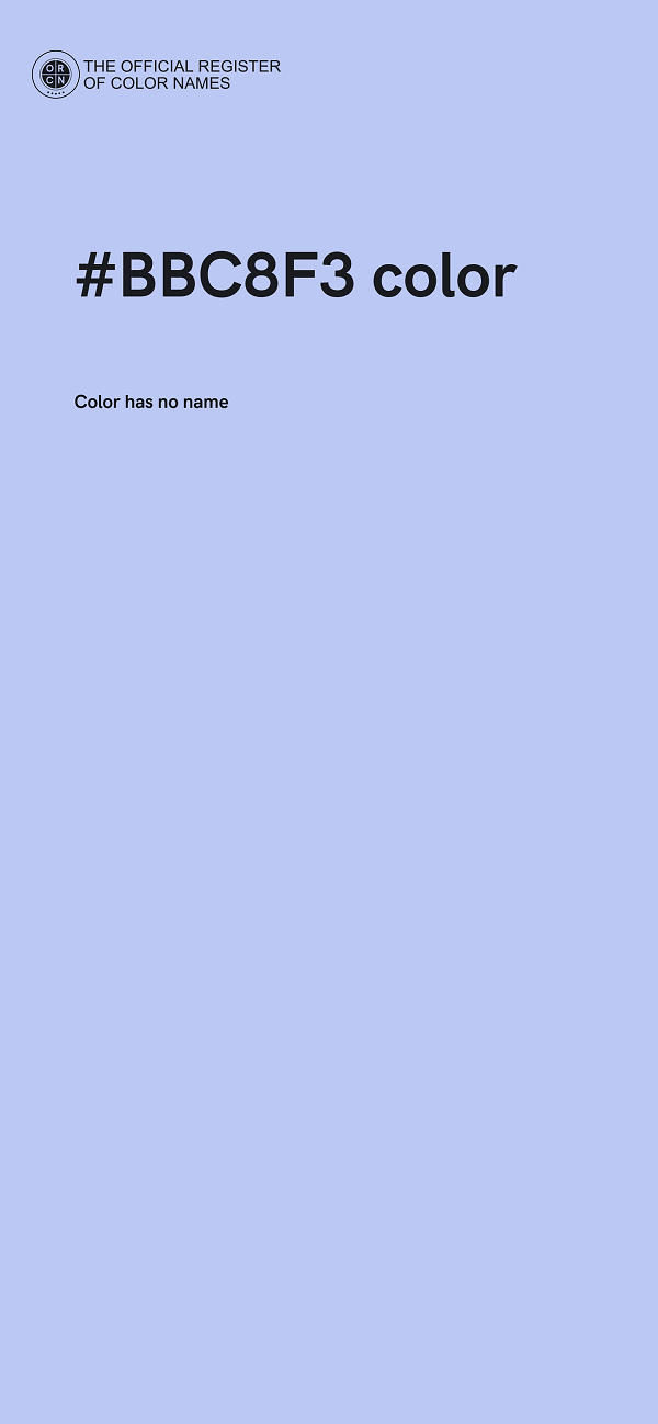 #BBC8F3 color image
