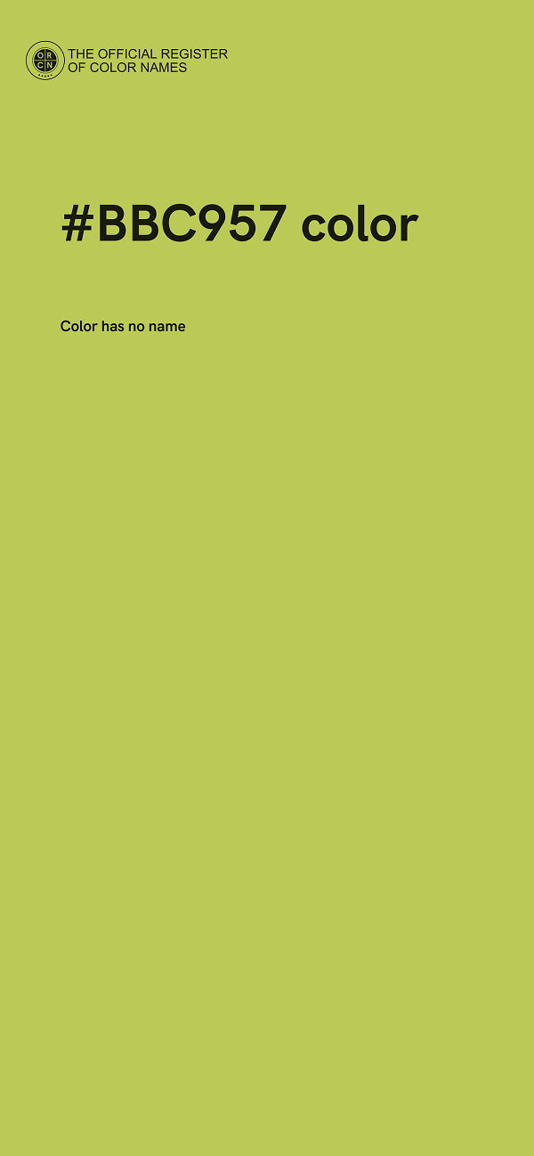 #BBC957 color image