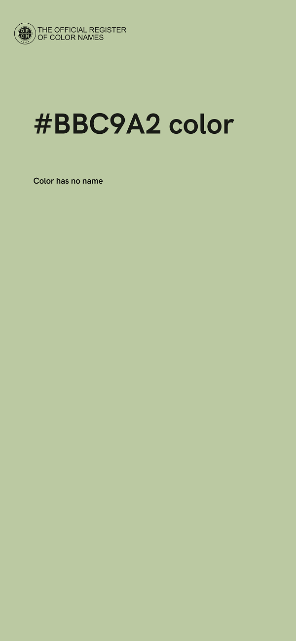 #BBC9A2 color image