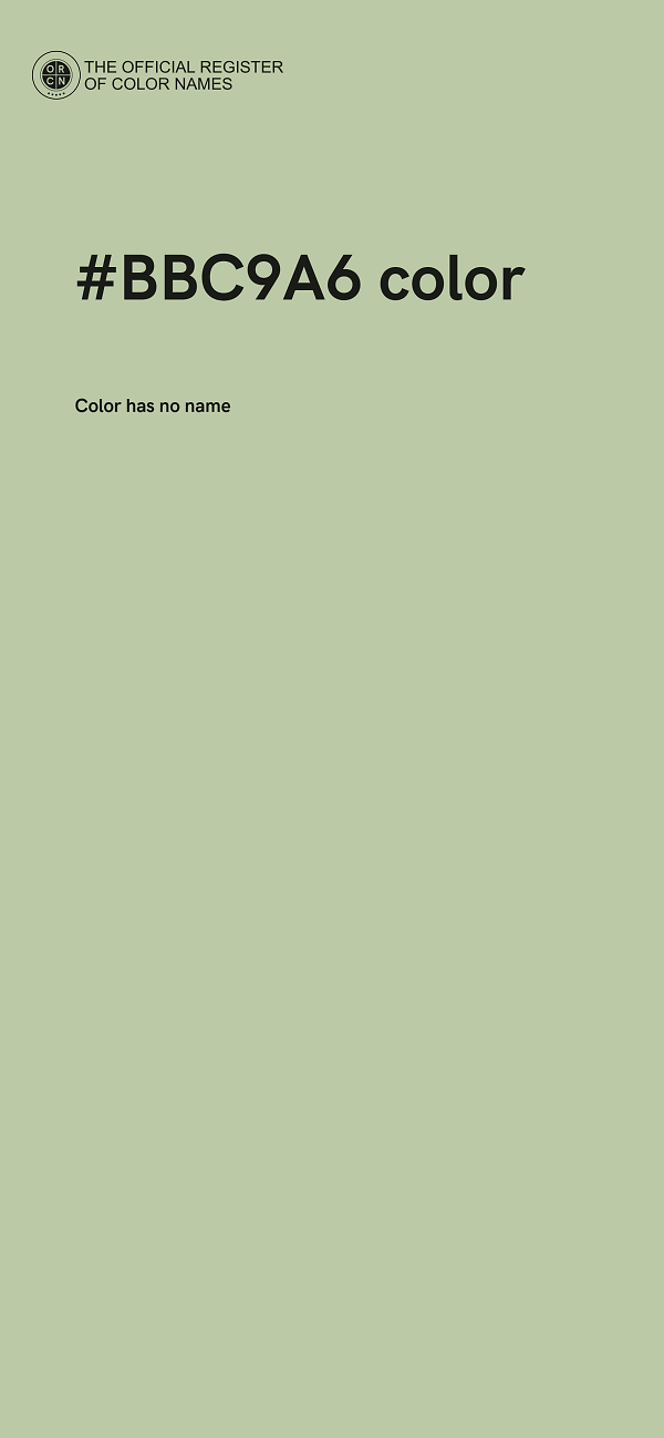 #BBC9A6 color image