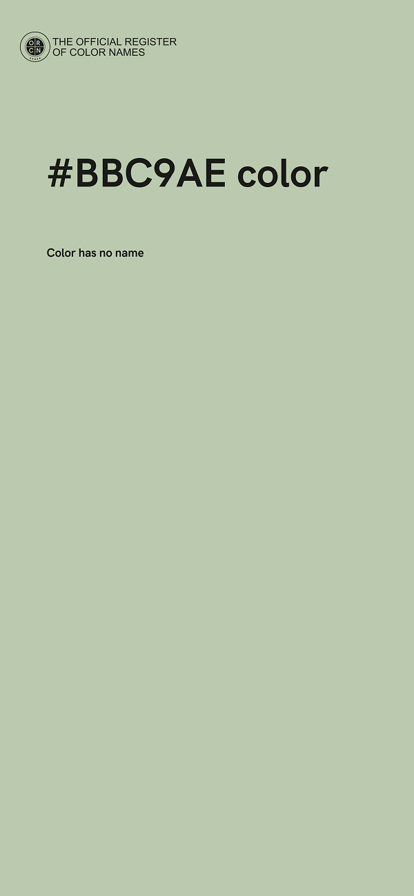 #BBC9AE color image