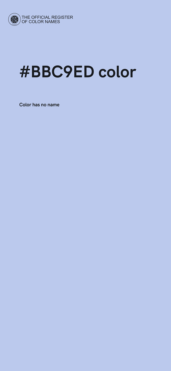 #BBC9ED color image