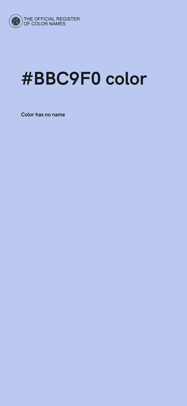 #BBC9F0 color image