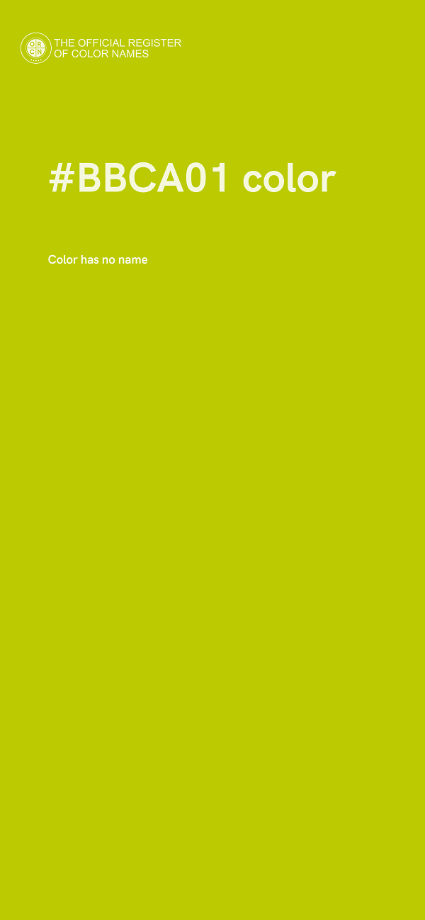 #BBCA01 color image