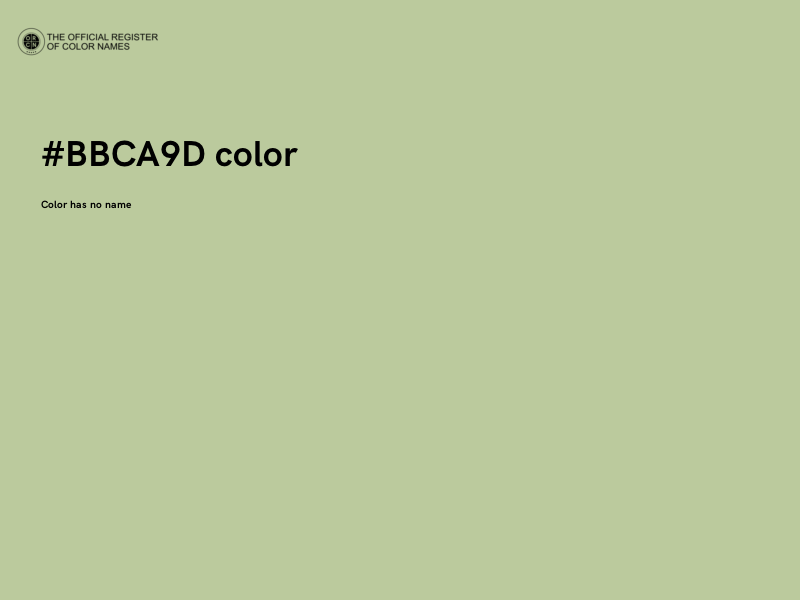 #BBCA9D color image
