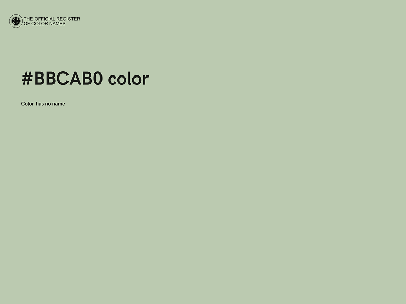 #BBCAB0 color image