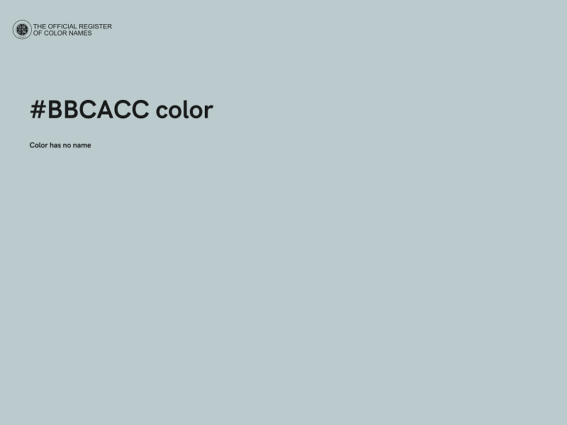 #BBCACC color image