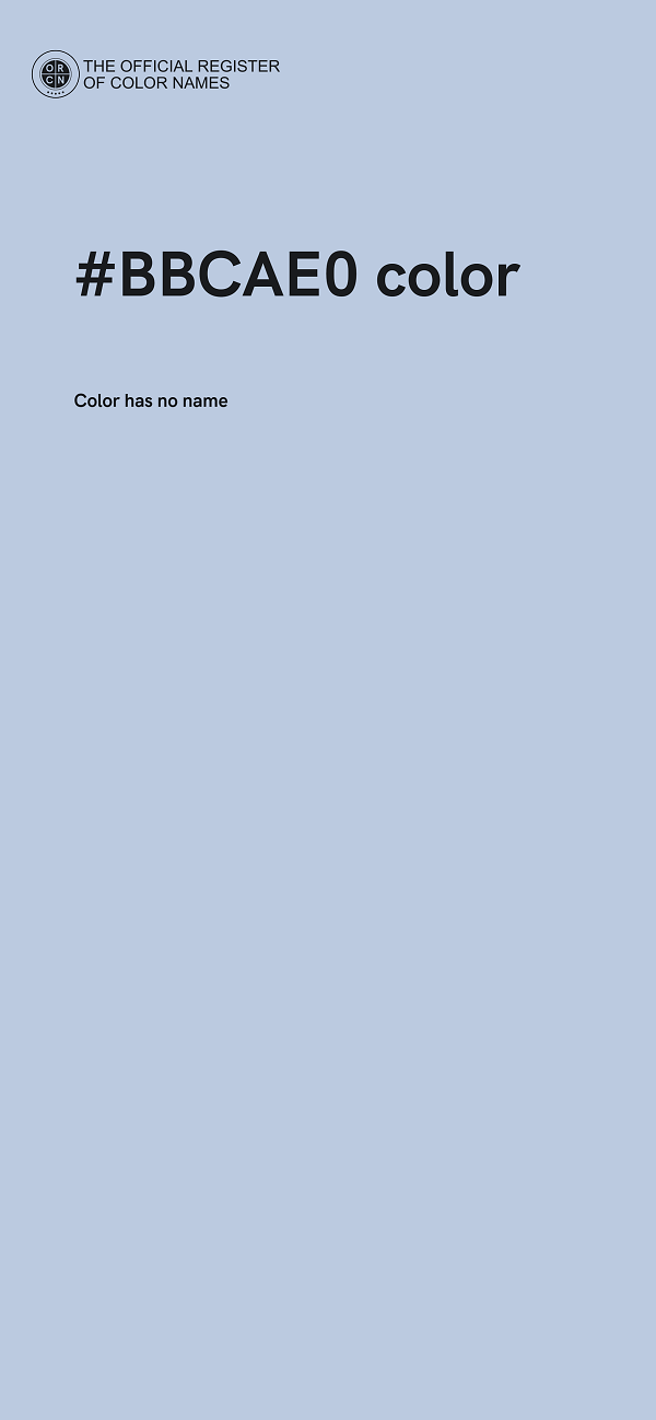 #BBCAE0 color image