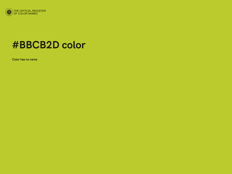 #BBCB2D color image