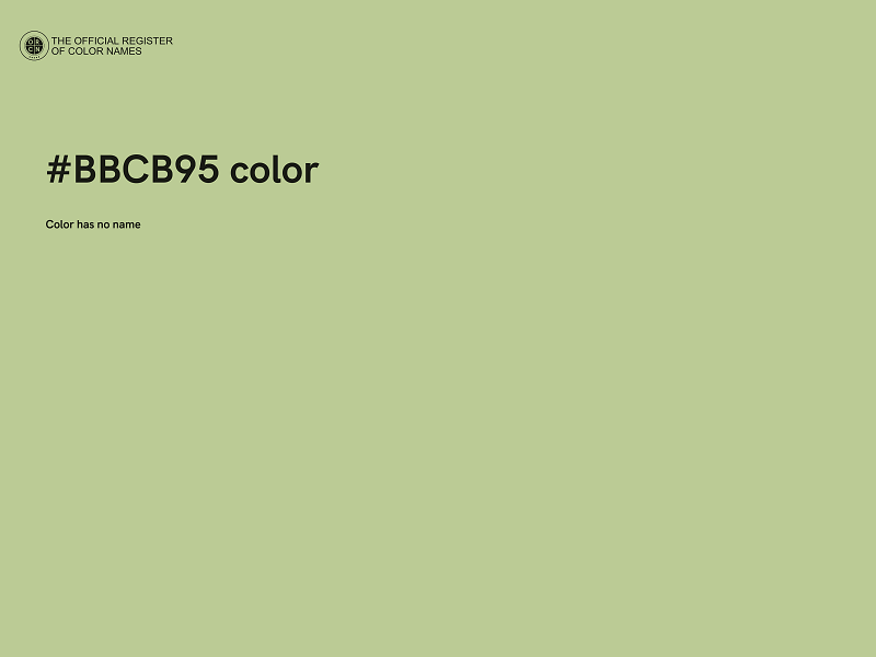 #BBCB95 color image