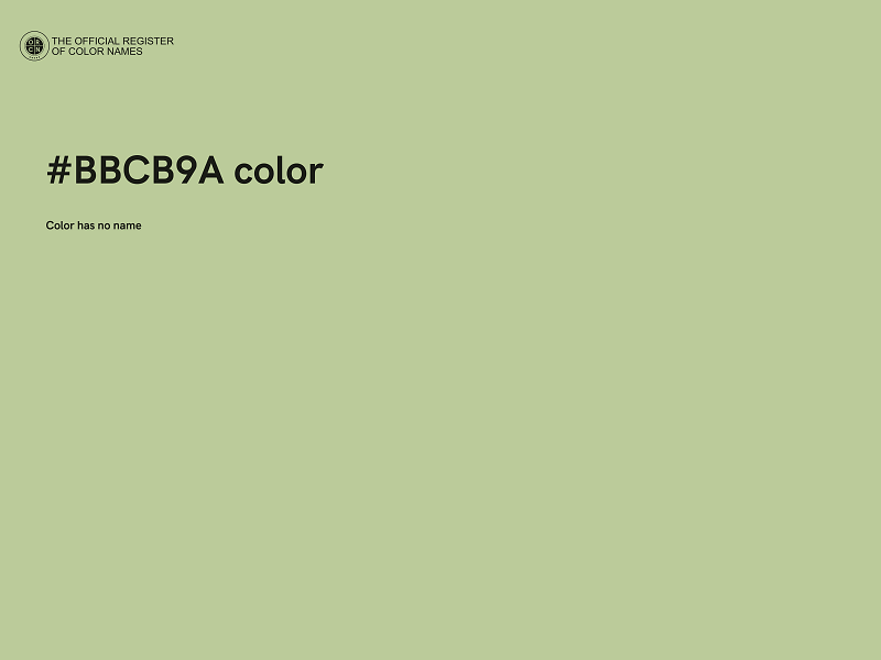 #BBCB9A color image