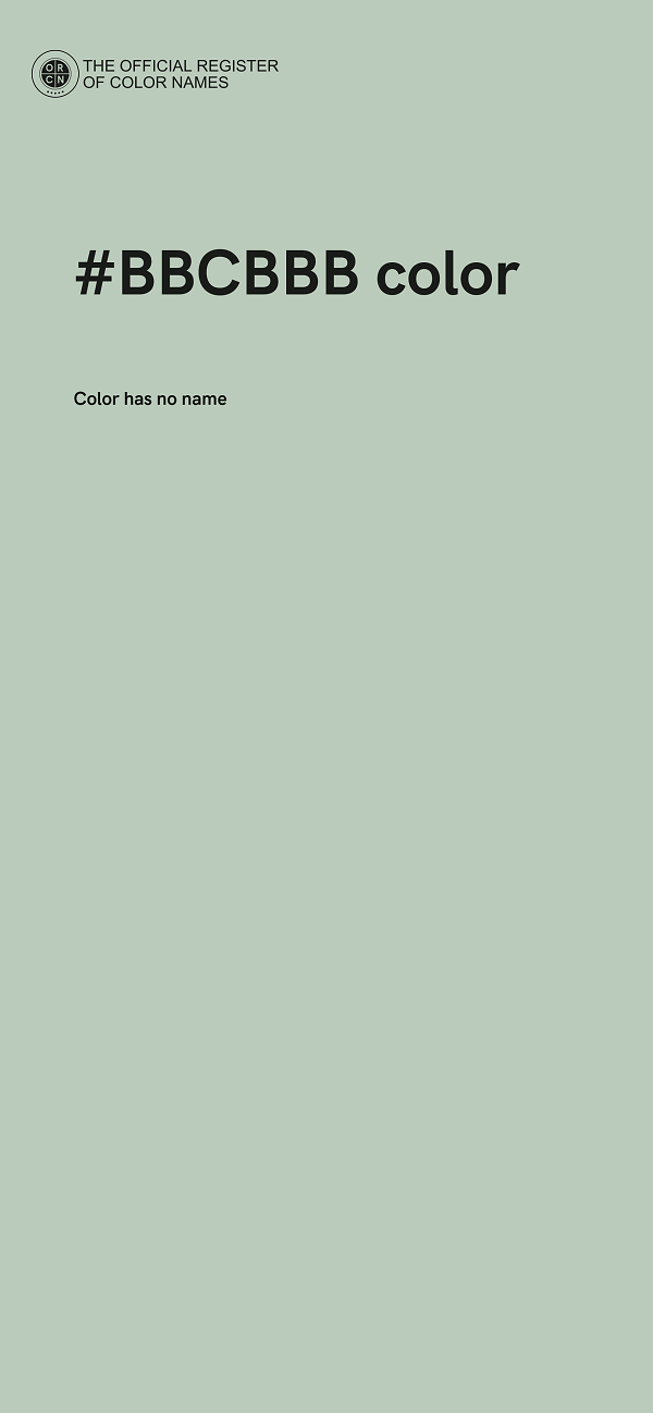 #BBCBBB color image