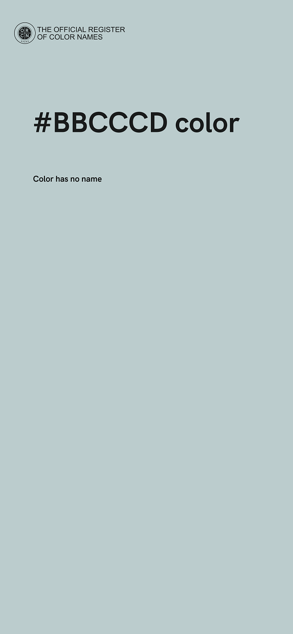 #BBCCCD color image
