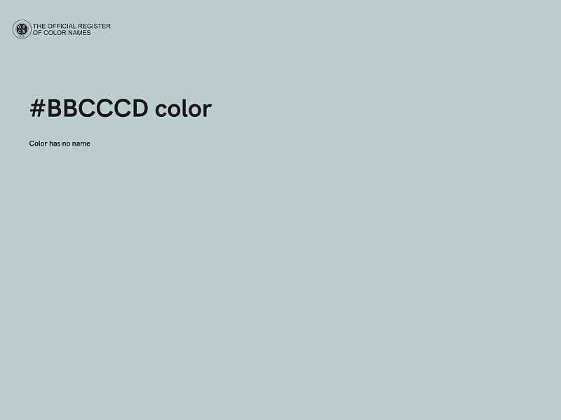 #BBCCCD color image