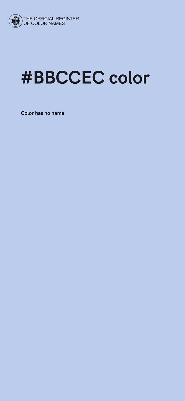 #BBCCEC color image