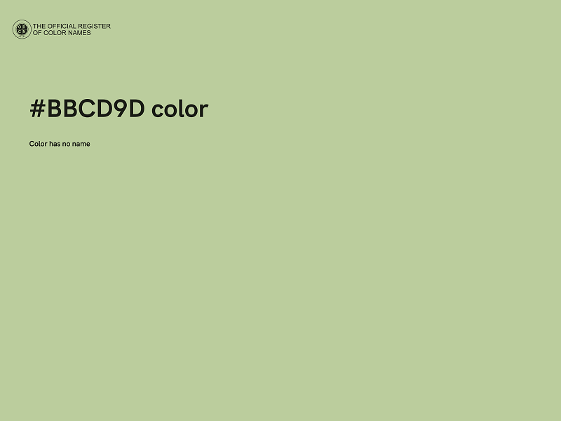 #BBCD9D color image