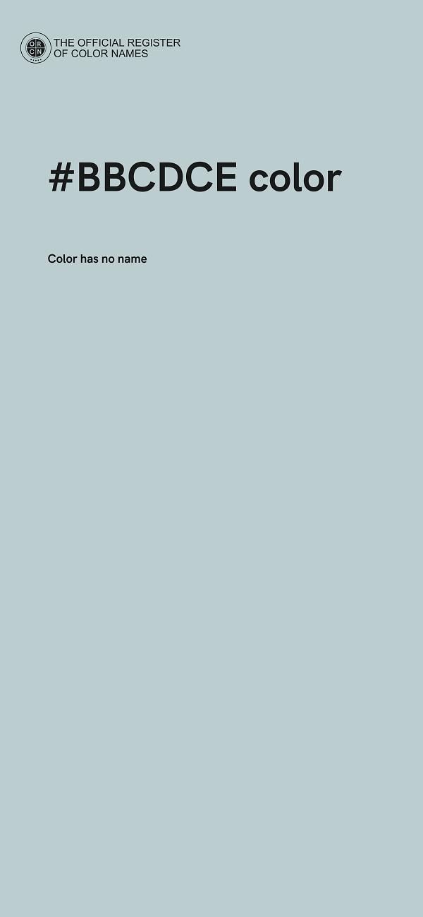 #BBCDCE color image