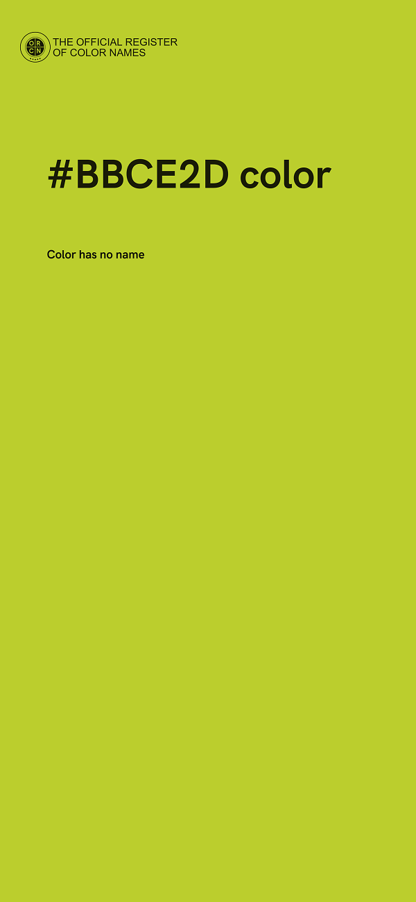 #BBCE2D color image