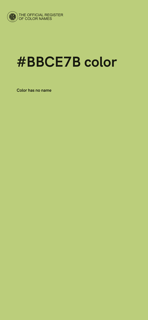 #BBCE7B color image