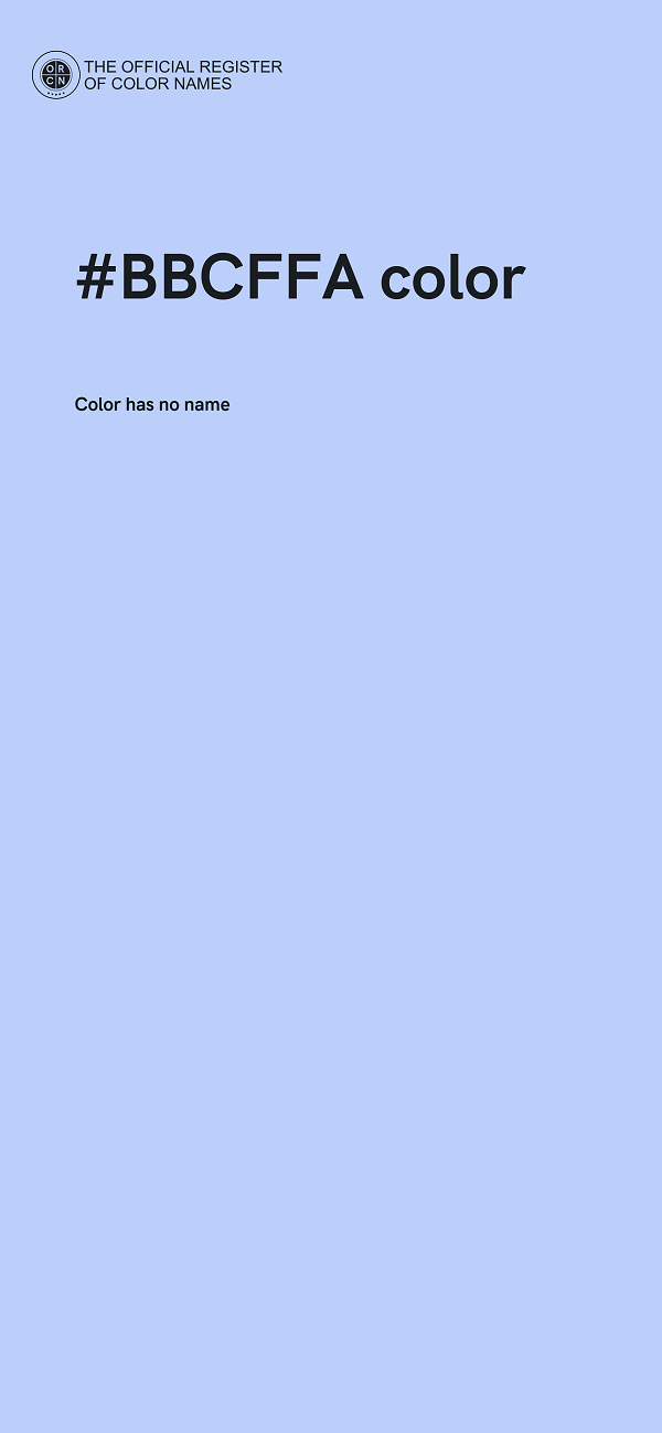 #BBCFFA color image