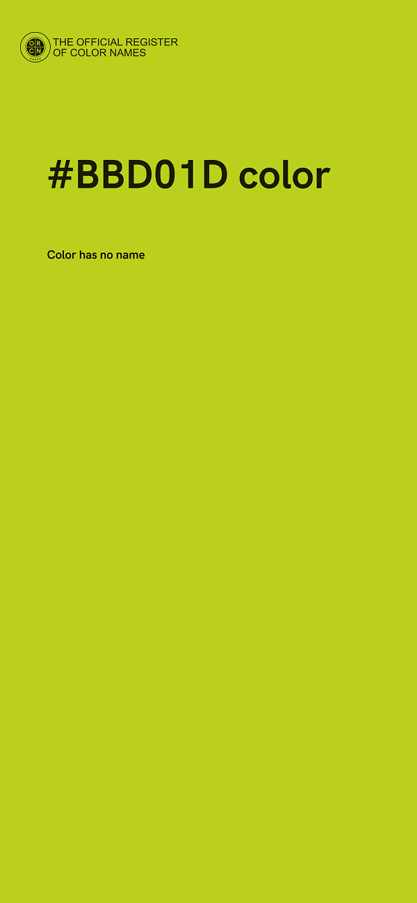 #BBD01D color image