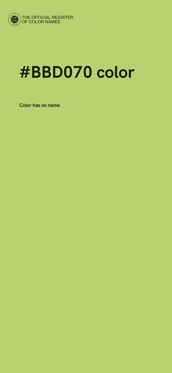 #BBD070 color image