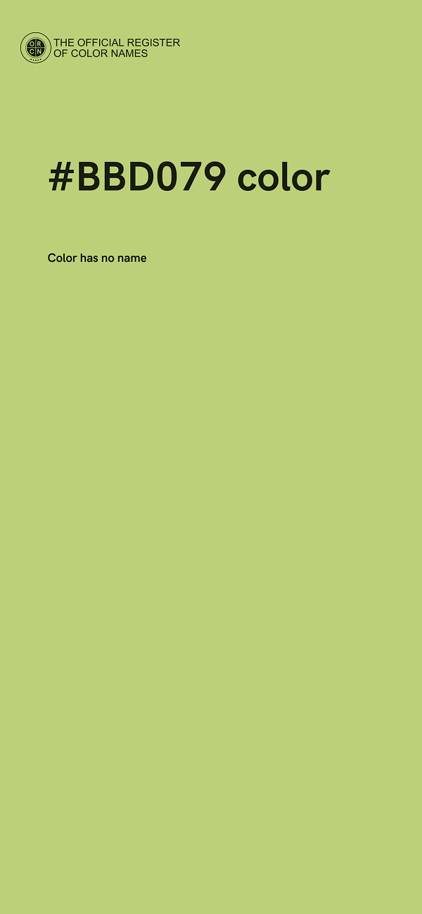 #BBD079 color image