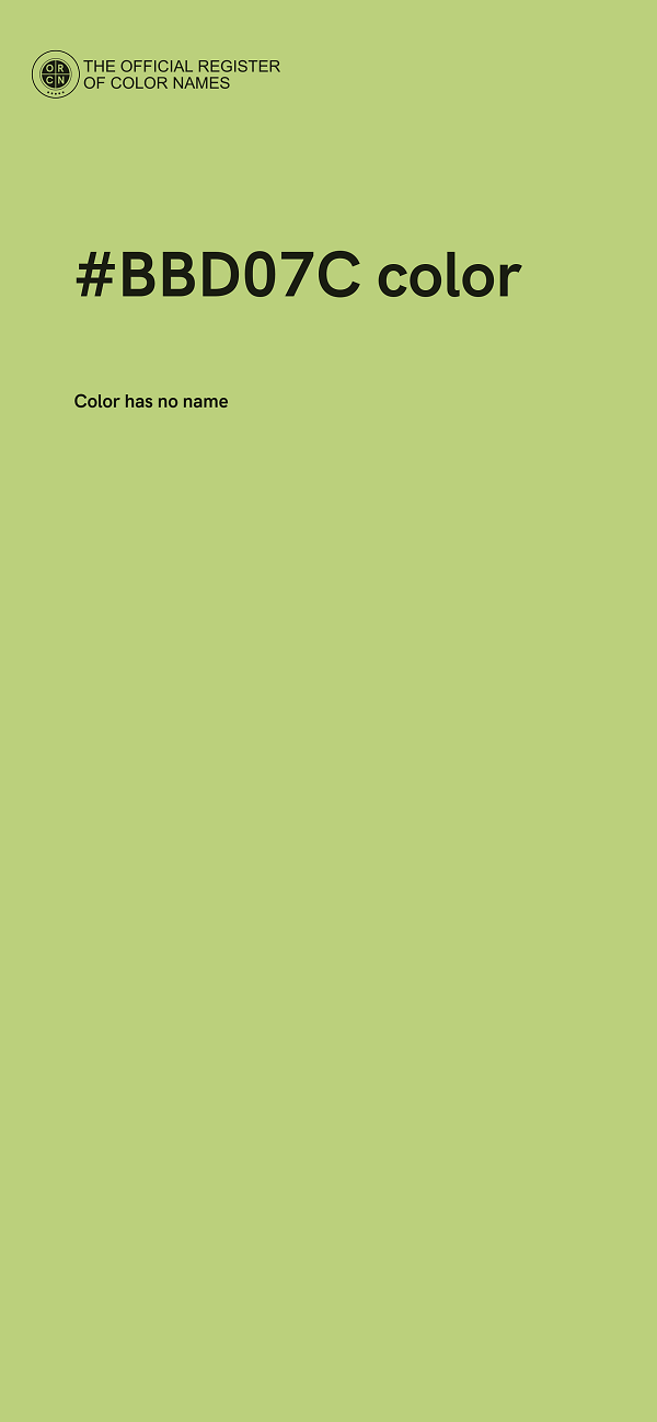 #BBD07C color image